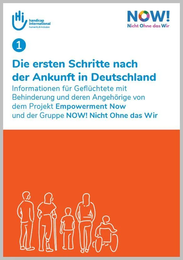 Info-Heft 1 "Die ersten Schritte nach der Ankunft in Deutschland".