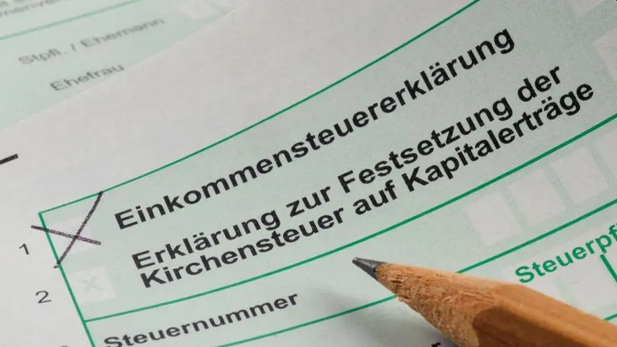 Ein Formular zur Einkommenssteuererklärung.