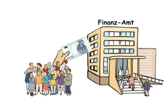 Geld an das Finanzamt.