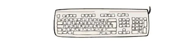 eine Computer-Tastatur