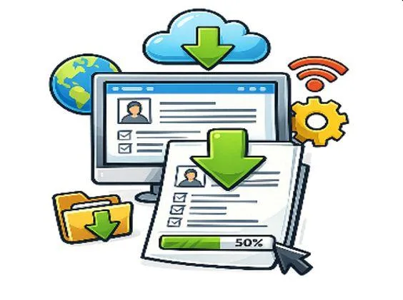 Ein Formular aus dem Internet herunterladen.