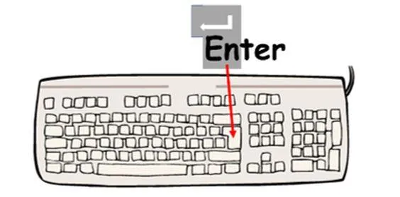 Eine Computer-Tastatur.