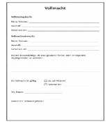 eine Vollmacht